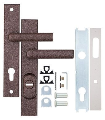 Фурнітура захисна ROSTEX R1/R4 R mov-mov DIN PLATE 85мм Фарба_коричнева_антік 22мм 38-55мм 3клас 804 BROWN Комплект RST-4043960481 фото