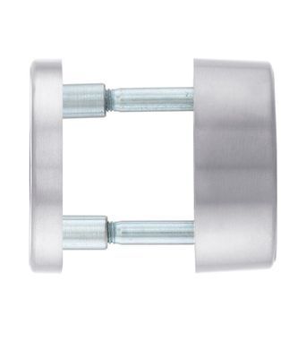 Фурнітура захисна ROSTEX *ROTONDUM R/S mov-mov DIN ROUND Нерж.сталь_мат 23мм 38-45мм 3клас Solid NEREZ_MAT Комплект EXTRA кріплення ручки накладне RST-4026817273 фото