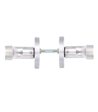 Фурнітура захисна ROSTEX *ROTONDUM R/S mov-mov DIN ROUND Нерж.сталь_мат 23мм 38-45мм 3клас Solid NEREZ_MAT Комплект EXTRA кріплення ручки накладне RST-4026817273 фото