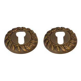 Накладка дверная под ключ RDA Antique Collection L85 античный кофе (29843) 29843 фото