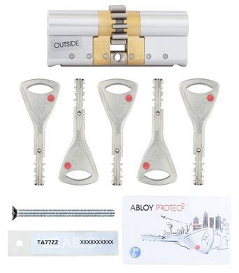 Цилиндр ABLOY PROTEC2 MOD 77 мм ( 36x41 ) Ключ-Ключ 5KEY CY322 CGW Хром полированный ABL7000015373 фото