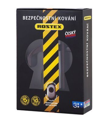 Фурнітура захисна ROSTEX R1/R4 R fix-mov DIN PLATE 85мм Фарба_коричнева_антік 22мм 38-55мм 3клас Hranate/804 BROWN Комплект RST-4042130481 фото