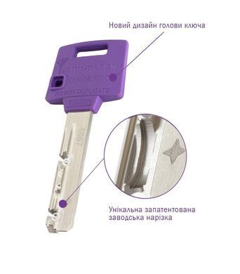 Циліндр MUL-T-LOCK ClassicPro XP 80 мм (40x40T) Ключ-Тумблер 3in1 O / K CAM30 Нікель сатин / Нікель сатин MTL7000016348 фото