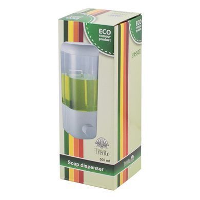 Дозатор рідкого мила Trento, білий/прозорий (5961) 5961 фото