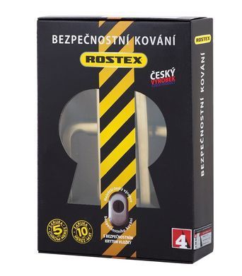 Фурнітура захисна ROSTEX *SOLID-PRO F mov-mov DIN PLATE 90мм Нерж.сталь_мат_титан_PVD 13мм 38-52мм 3клас Solid NEREZ_MAT_TI Комплект RST-4027398203 фото