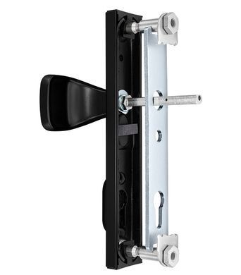Фурнітура захисна ROSTEX R1/R4 R fix-mov DIN PLATE 85мм Фарба_чорна 22мм 38-55мм 3клас Hranate/804 BLACK_MAT Комплект RST-4042132496 фото