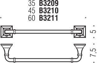 Тримач рушників Colombo Design Portofino B3209 (23510) 23510 фото