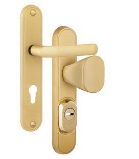 Фурнітура захисна ROSTEX DECOR R fix-mov DIN PLATE 72мм Титан_PVD_сатин 23мм 40-45мм 4клас Ovalne/Baryt TI_SAT Комплект RST-4042038600 фото