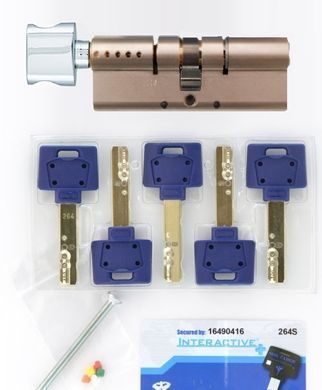 Циліндр MUL-T-LOCK DIN_KT XP INTERACTIVE+ 110 NST 55x55T TO_NC CAM30 5KEY DND3D_BLUE_INS 264S+ BOX_S MTL7000022584 фото