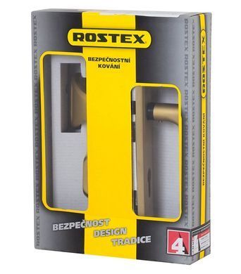 Фурнітура захисна ROSTEX DECOR R fix-mov DIN PLATE 72мм Титан_PVD_сатин 23мм 40-45мм 4клас Ovalne/Baryt TI_SAT Комплект RST-4042038600 фото