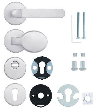 Фурнітура захисна ROSTEX *ROTONDUM R/S fix-mov DIN ROUND Нерж.сталь_мат 23мм 38-45мм 3клас Slza/Solid NEREZ_MAT Комплект RST-4033887273 фото