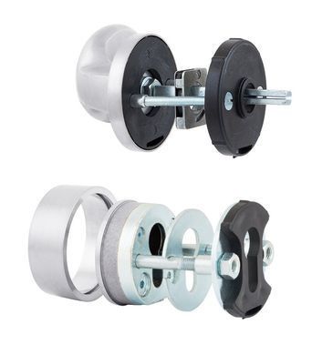 Фурнітура захисна ROSTEX *ROTONDUM R/S fix-mov DIN ROUND Нерж.сталь_мат 23мм 38-45мм 3клас Slza/Solid NEREZ_MAT Комплект RST-4033887273 фото