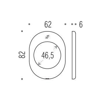 Дверна накладка під замок Colombo Design Blindate PB01 хром (15960) 15960 фото