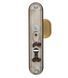 Фурнітура захисна ROSTEX DECOR R fix-mov DIN PLATE 72мм Титан_PVD_сатин 23мм 40-45мм 4клас Ovalne/Baryt TI_SAT Комплект
