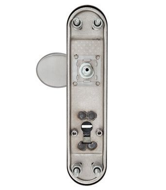 Фурнітура захисна ROSTEX *SOLID-PRO+ F fix-mov DIN PLATE 90мм Нерж.сталь_мат 13мм 56-70мм 4клас Slza/Solid NEREZ_MAT Комплект RST-4025157203 фото